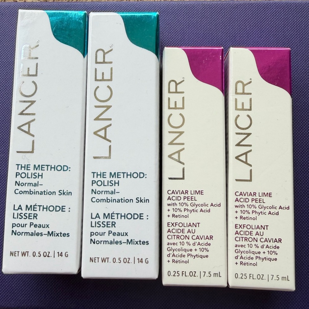 New in box! Set of 4 Lancer products